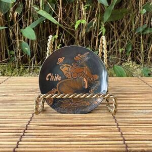 Small Chile Gaucho on Horseback Decorative‎ Plate Under 3"